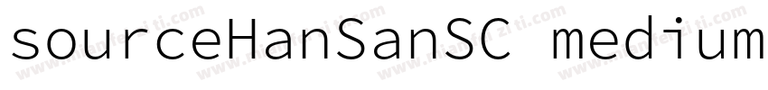 sourceHanSanSC medium字体转换